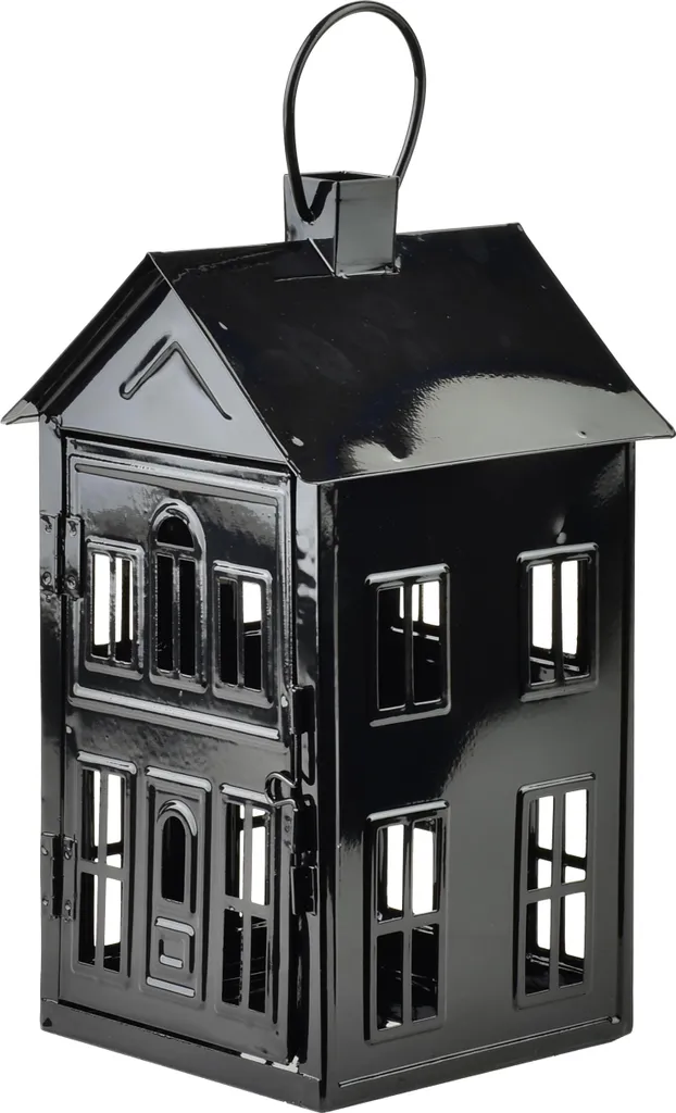 Lanterne rustique Roger en métal robuste 26,8 cm finition maison campagne