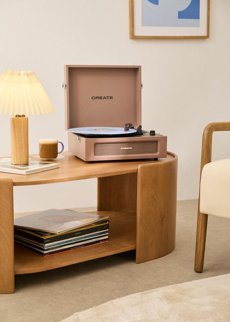 RECORD PLAYER RETRO - Retro-Plattenspieler mit Bluetooth, USB, SD, MicroSD und MP3 record/Player