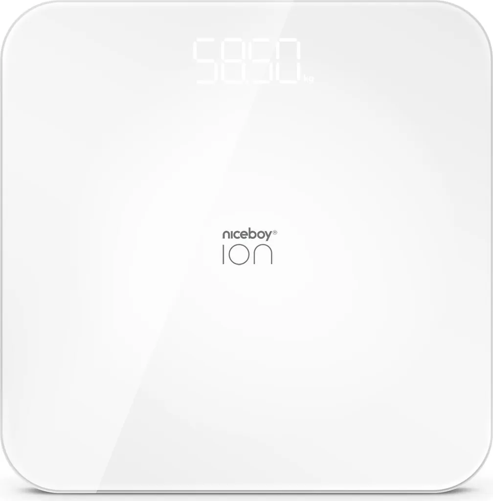 Niceboy ION FitScale Blanc pour Suivi Sportif et Perte de Poids