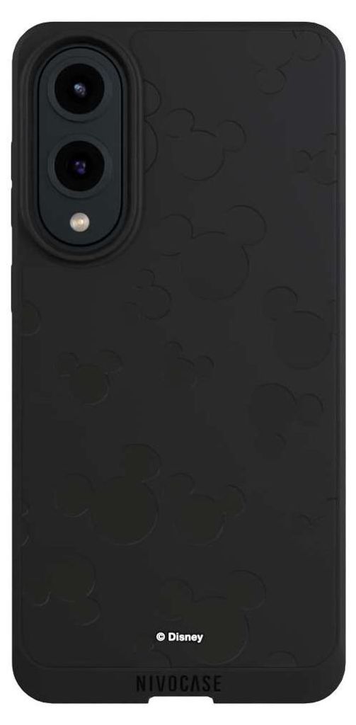 NIVOCASE Handyhülle für Samsung Galaxy S25 Edge Hülle NIVOpure Case Schwarz Disney Mickey Mouse Muster