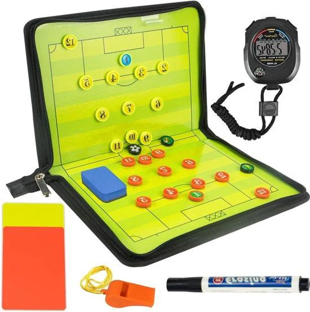 Tableau d'entraînement football avec flèches d'arbitrage et aimants