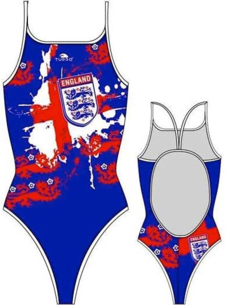 Turbo England Shield Badeanzug Blau S Damen Blau S