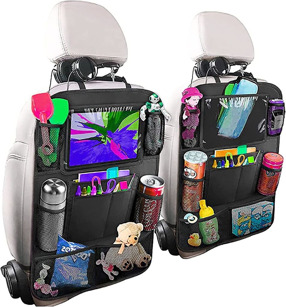 2x Auto Rückenlehnenschutz, Auto Rücksitz Organizer Für Kinder,Autositzschoner