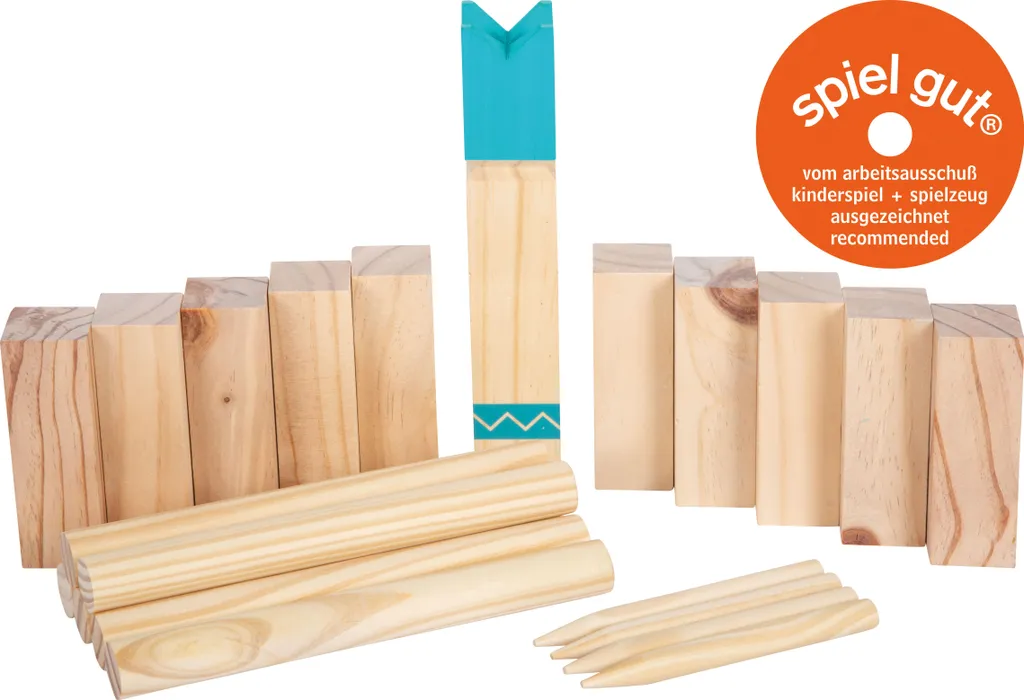 Jeu de plein air Kubb Active compact idéal pour pique-nique et plage