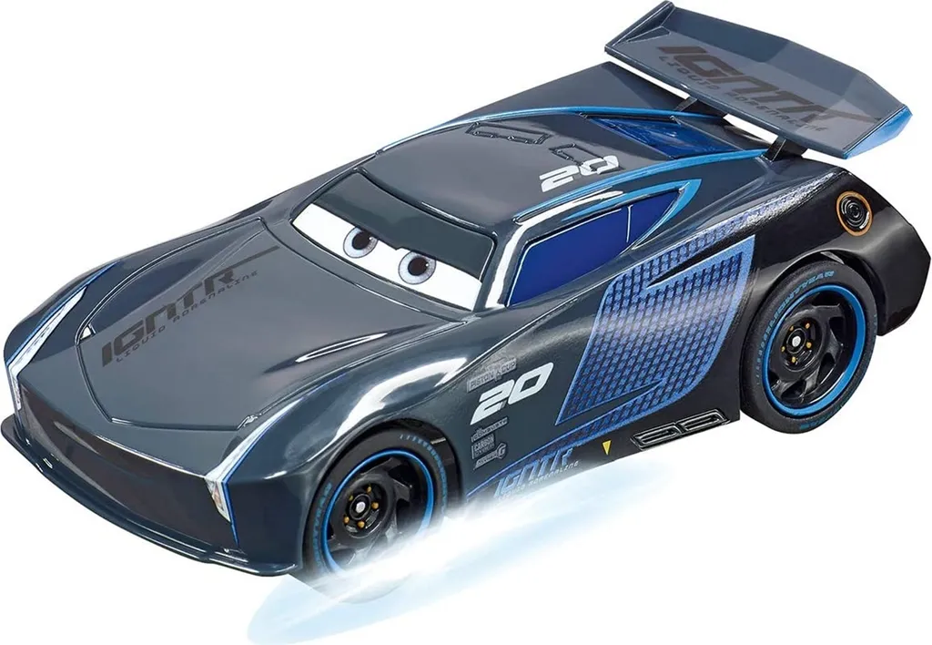 Voiture Carrera GO Jackson Storm avec Effet Lumineux Neon Nights