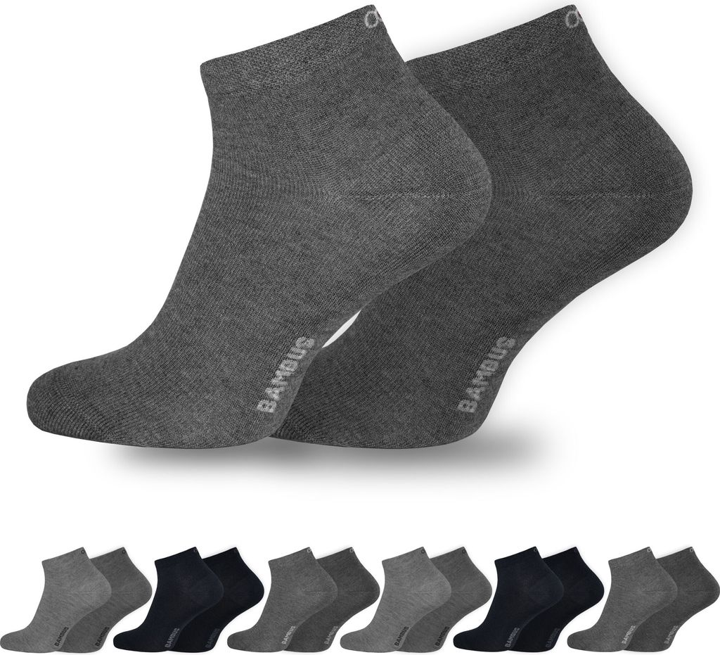 Normani Bambus-Socken 6 Paar – Superweich, Atmungsaktiv, Mit Komfort-Bündchen