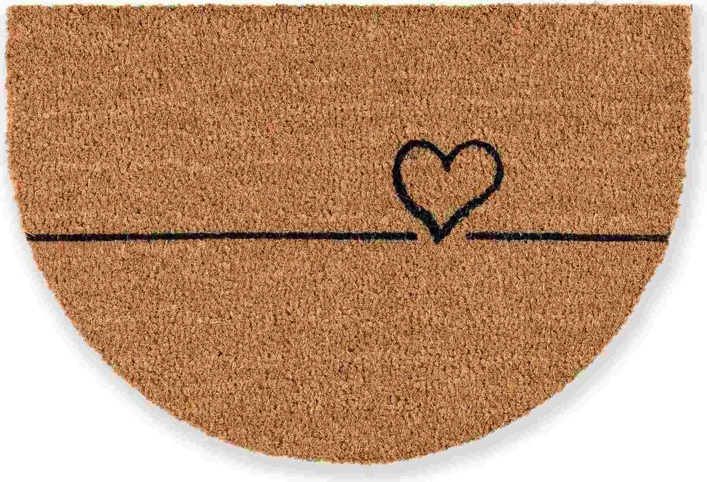 Astra Fußmatte COCO SMART Creme 40 x 60 cm - Halbrund Produktbild 