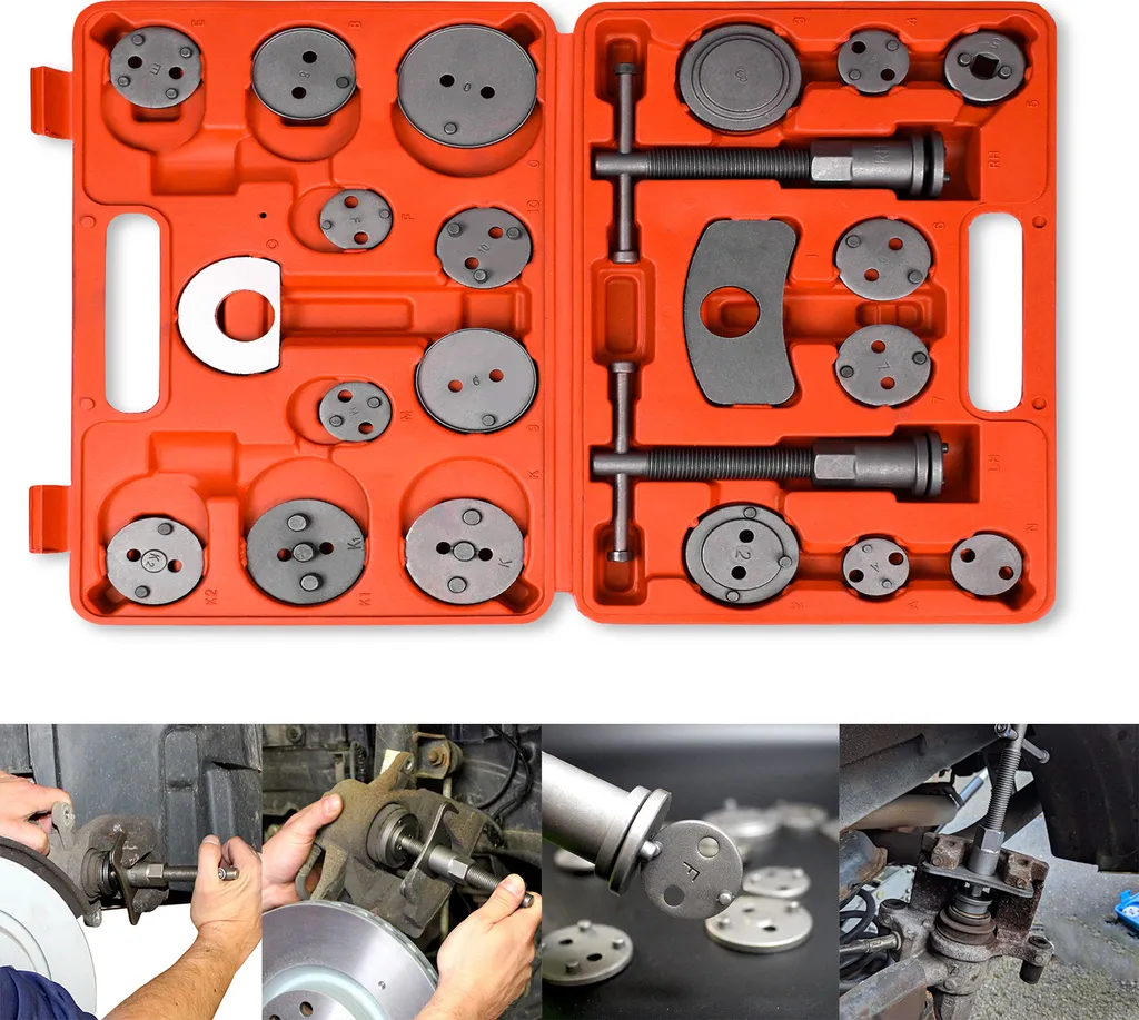 YUENFONG 22 PZ. Pistone del freno Set di ripristino del pistone del freno dell'automobile Strumento universale per la regolazione della pinza del freno Vento del pistone posteriore del freno