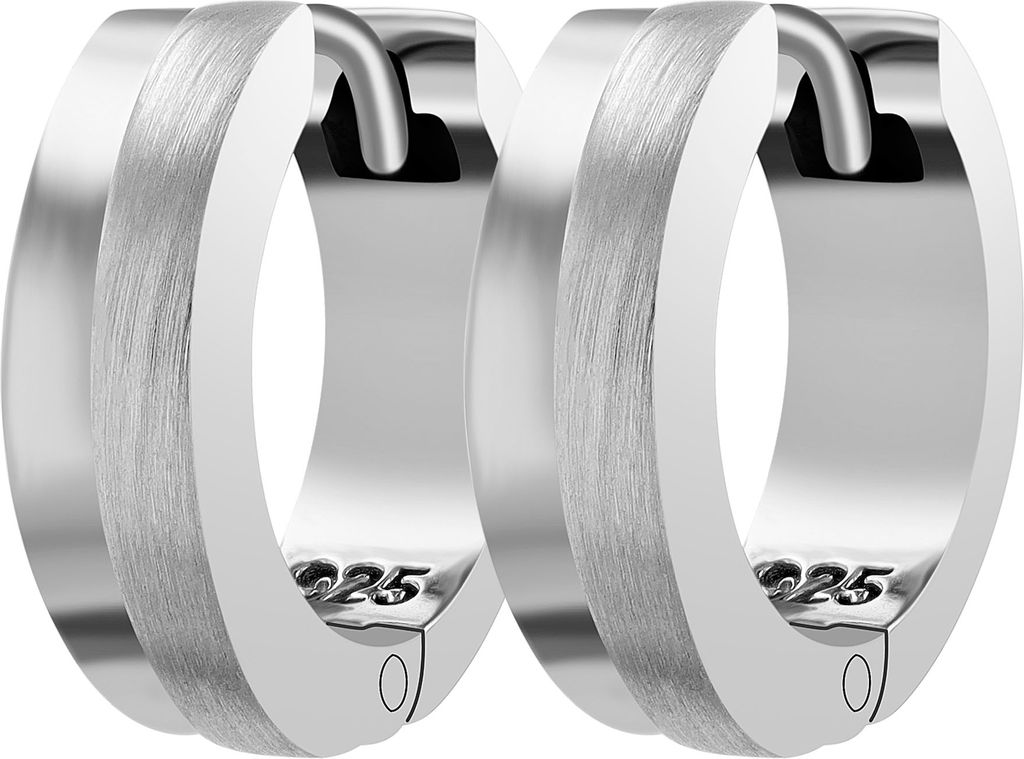 925/- Echt Silber Klapp-Creole "Enja" Produktbild 