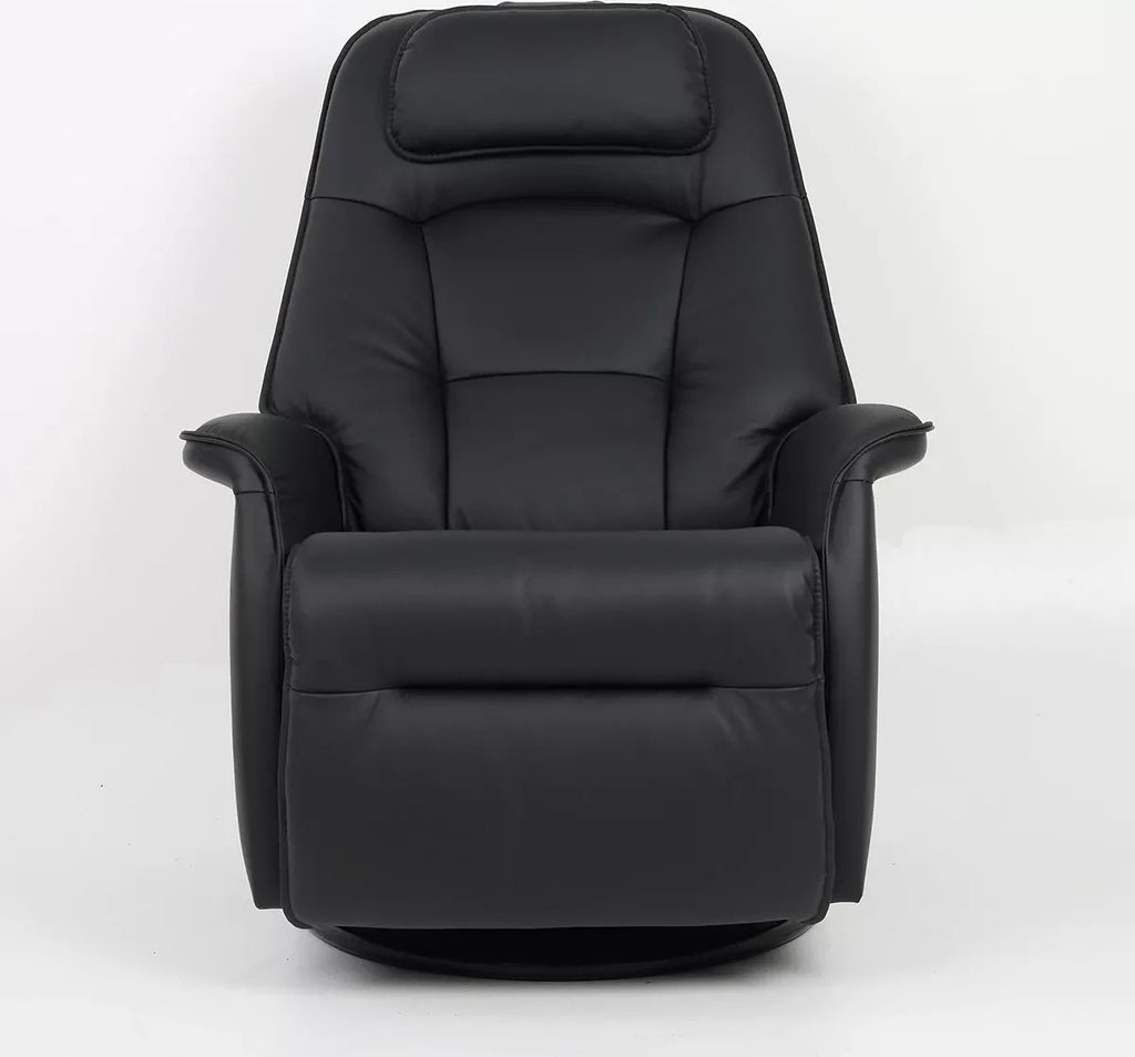 WELCON®ErgoSVING Relaxsessel Echtleder schwarz Produktbild 