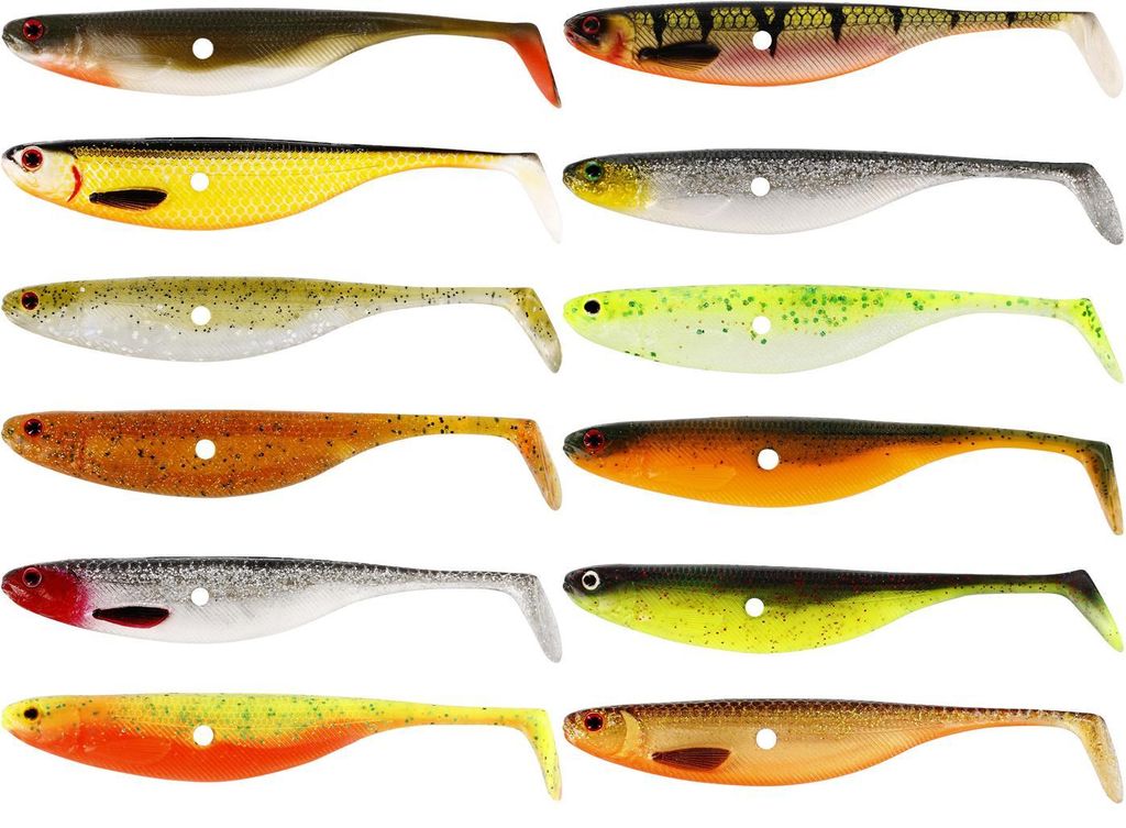 Westin ShadTeez Hollow 8cm 4g - 3 Gummifische, Farbe:Gold Produktbild 