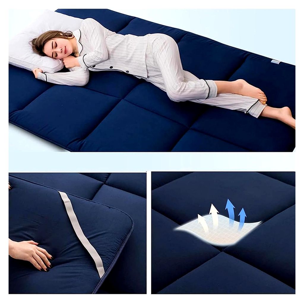 Futon-Matratze, dicke, atmungsaktive, faltbare Isomatte, vielseitige Tatami-Matte für Innen- und Außenbereiche