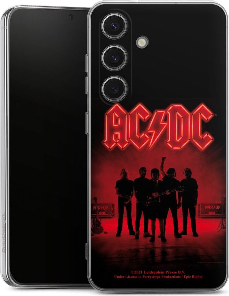 DeinDesign Handyhülle für Samsung Galaxy S25 Silikon Hülle Case Smartphone Schutzhülle ACDC Band Offizielles Lizenzprodukt