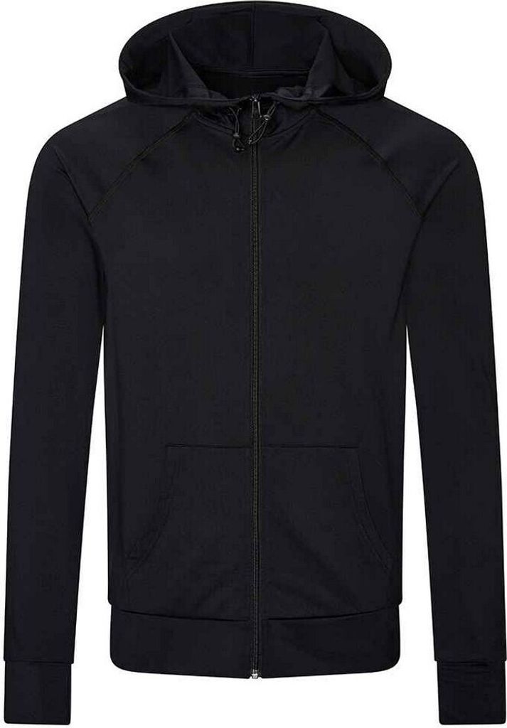 AWDis Cool - Hoodie mit durchgehendem Reißverschluss für Herren PC5293 (M) (Pechschwarz)