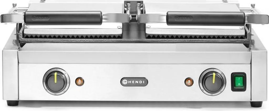 Appareil à grillades double Hendi pour cuisson simultanée mixte pro