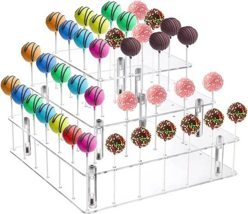 Présentoir à sucettes idéal pour mariage et candy bar moderne 3 étages