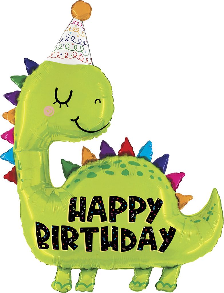 Folieballon: Verjaardag Dino Birthday mit 71x92cm