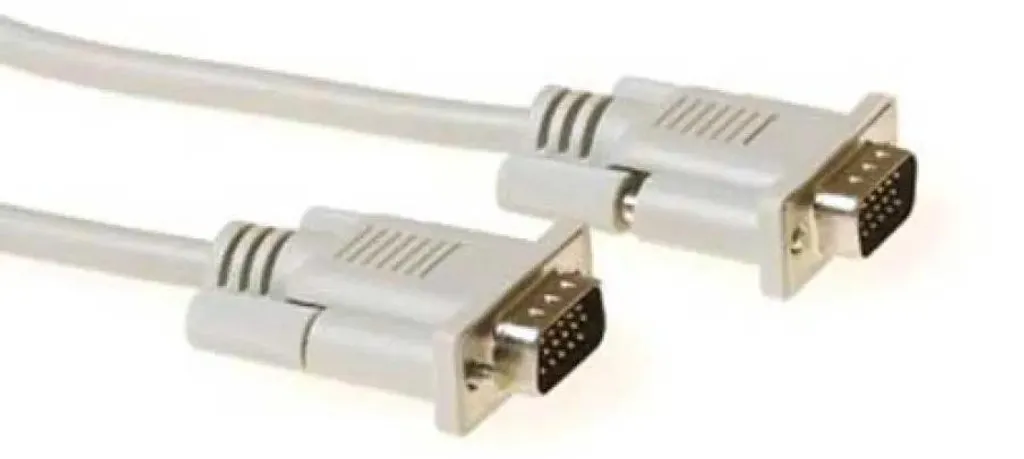 Câble VGA 1.8m Blanc ACT AK3225 : Finissez-en avec les Mauvaises Connexions