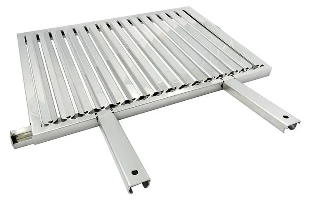 Plancha inox 60x40 cm pour barbecue - Acier inoxydable haute qualité