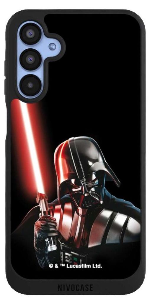 NIVOCASE Handyhülle für Samsung Galaxy A15 5G Hülle NIVOpure Case Schwarz Darth Vader Fanartikel Star Wars