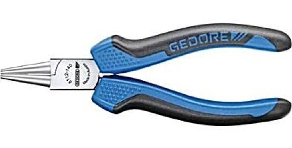 Gedore pince 8112-140 JC : Pince à bec rond précise pour fils fins
