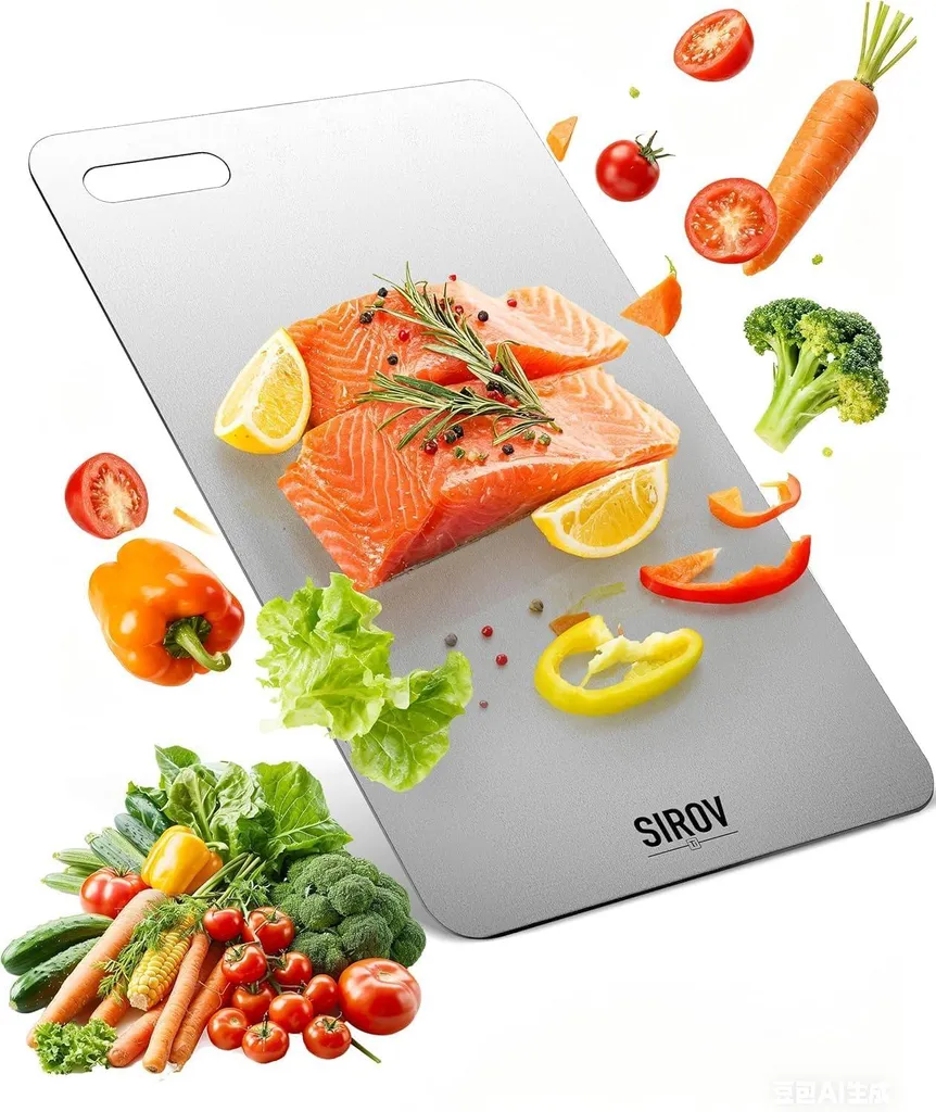 Planche de cuisine en titane haut de gamme, surface saine et durable