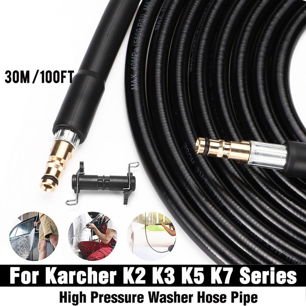 Verlängerungsschlauch Für Kärcher K2–K7 (ab 2009) – 15 M, 180 Bar, Quick-Connect, Gummimanschette & Stahldrahtgeflecht Verlängerungsschlauch Für Kärcher K2–K7 (ab 2009) – 15 M, 180 Bar, Quick-Connect, Gummimanschette & Stahldrahtgeflecht