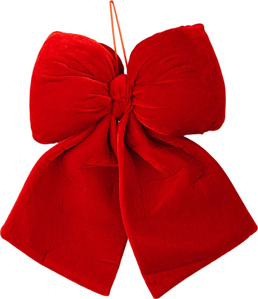 Weihnachtsschmuck, Schleife aus Samtstoff in verschiedenen Größen, handgefertigt, 3D-Form, Weihnachtsschleife