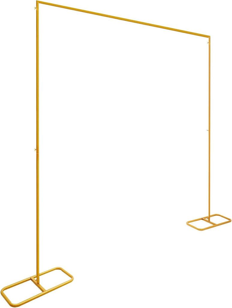 Quadratischer Hochzeitsbogen - Hintergrundständer/Ballonbogen - 200 x 210 cm - Eisen - Für Blumen & Ballons - Rankhilfe für den Garten - Größe...