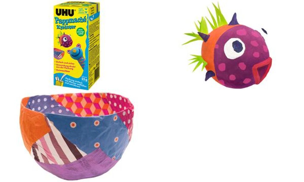 UHU Pappmaché Kleister, lösemittelfrei, Pulverform Produktbild 