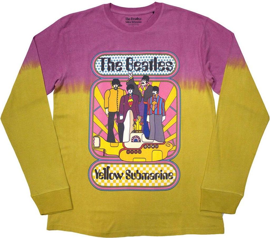 The Beatles - "Yellow Submarine" T-Shirt für Herren/Damen Uni Langärmlig RO12454 (M) (Gelb)