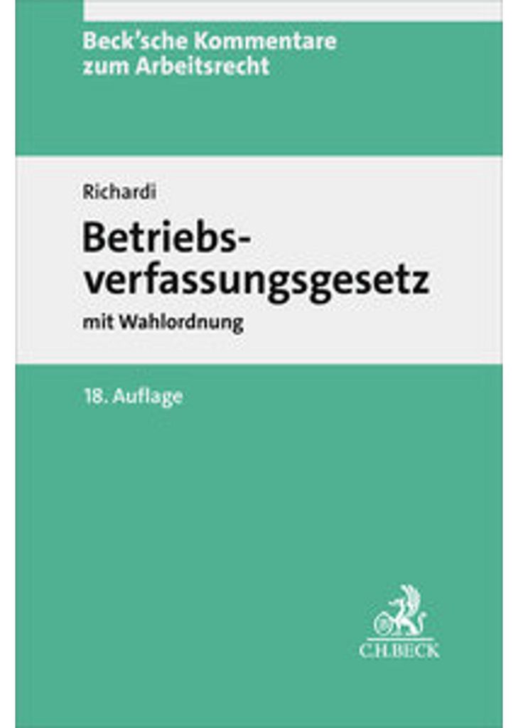 Betriebsverfassungsgesetz. BetrVG