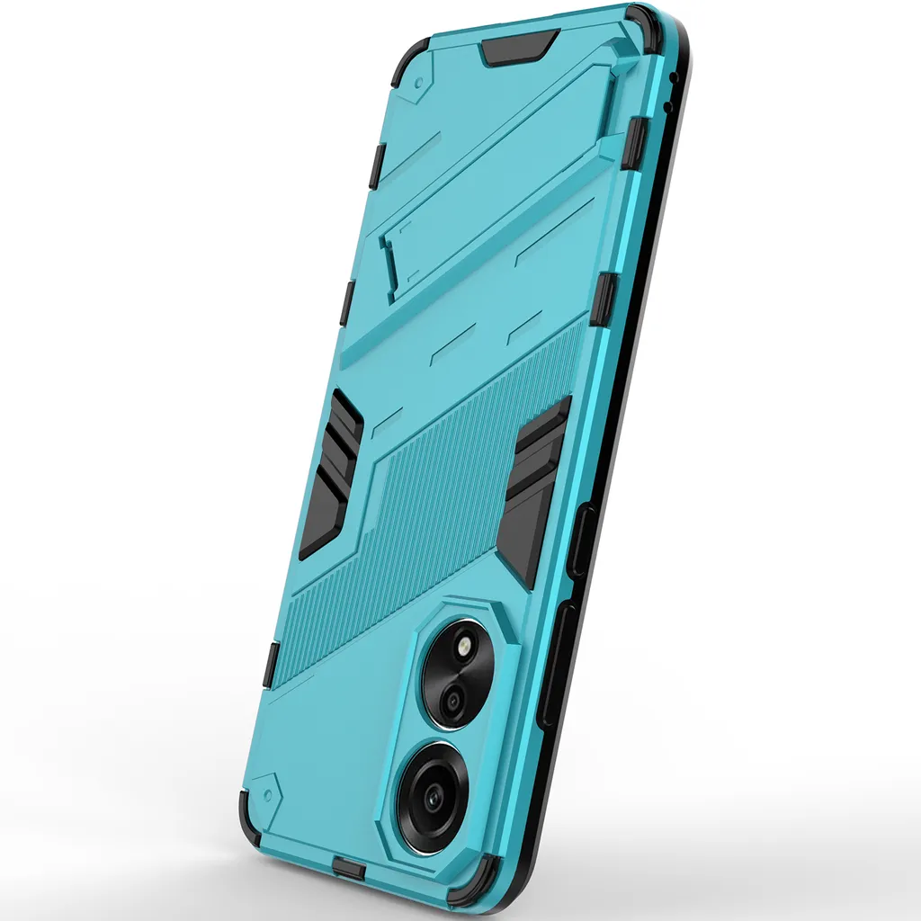 Custodia Oppo A78 4G Blu - Cover Ibrida PC+TPU con Stand - 7
