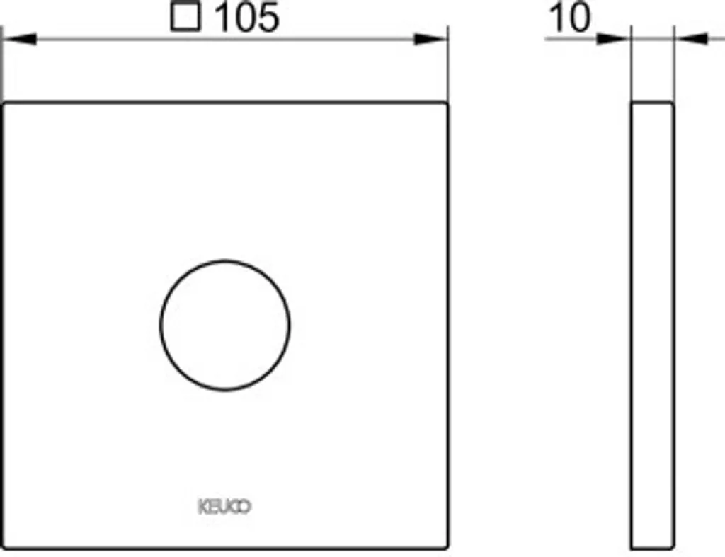 Offerta Rosetta KEUCO 59545010092 Oversize Quadrata - Alta Qualità - 5