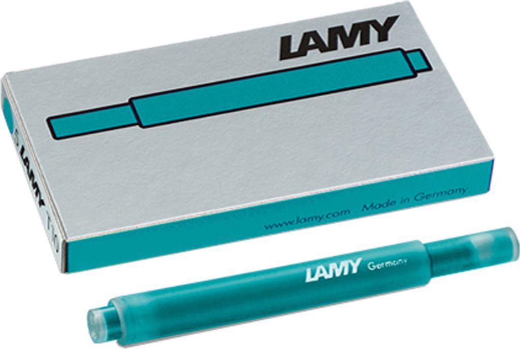 LAMY Großraum-Tintenpatronen T10 türkis im Blister 5 Produktbild 