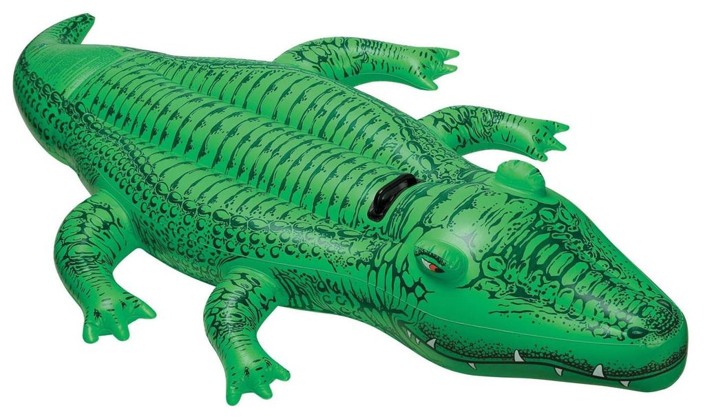 Regenbogen schwimmendes Krokodil 168 x 86 cm INTEX 58546 Produktbild 