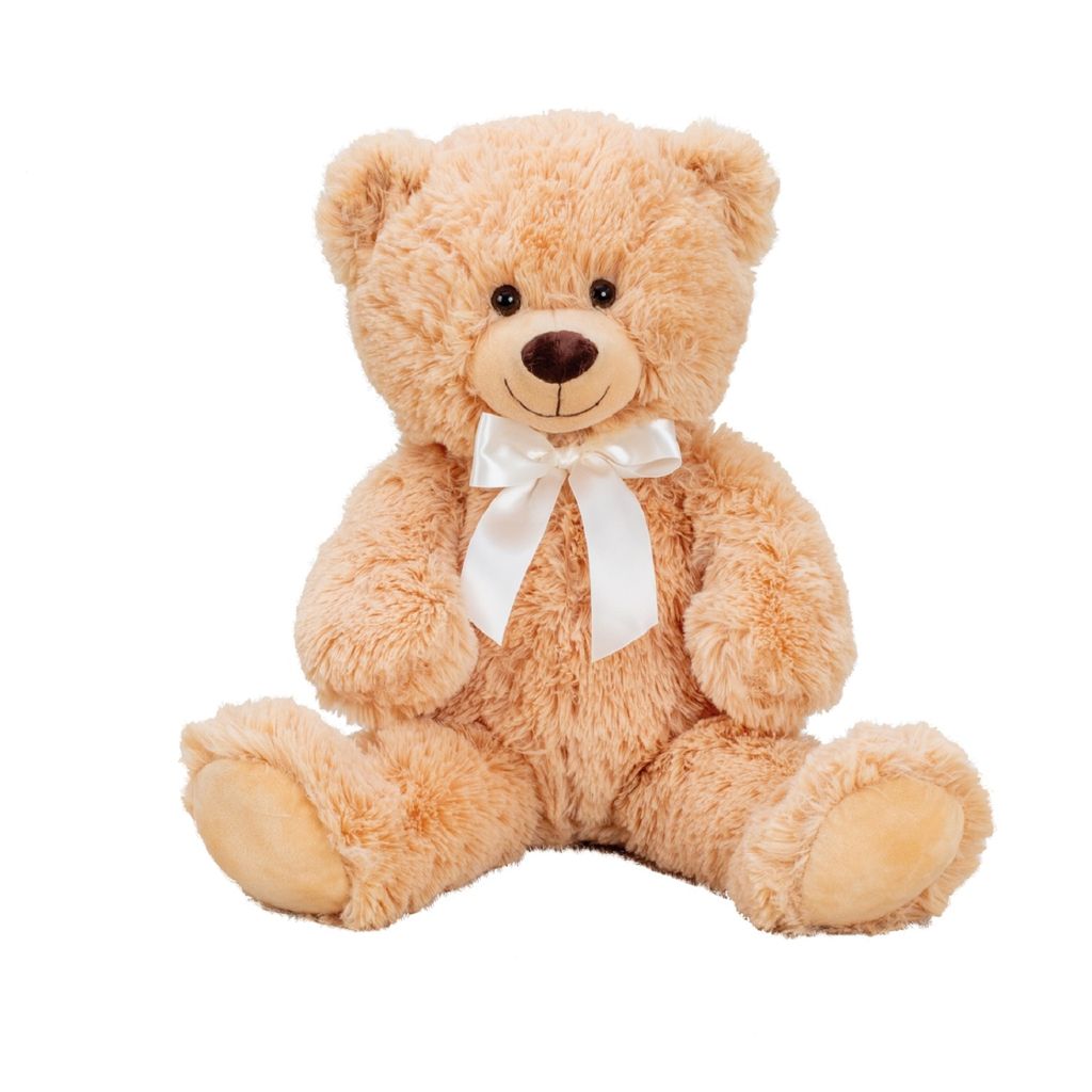 Teddybär "I Love You" Kuschelbär in Weiß mit Schleife Kuscheltier Valentinstag 