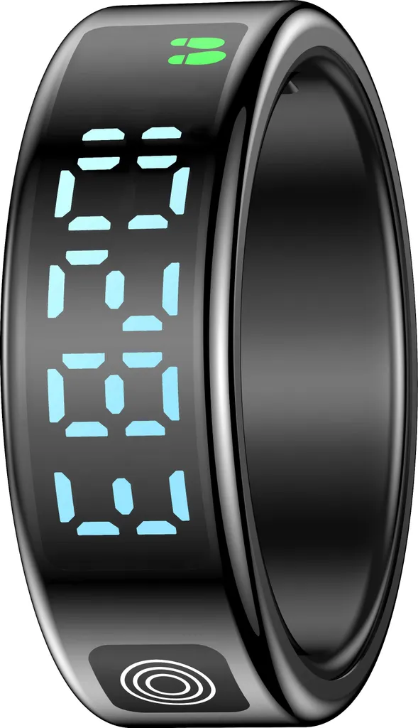 Smart Ring INF Noire Taille 11 : Capteur de Santé et Fitness Intelligent