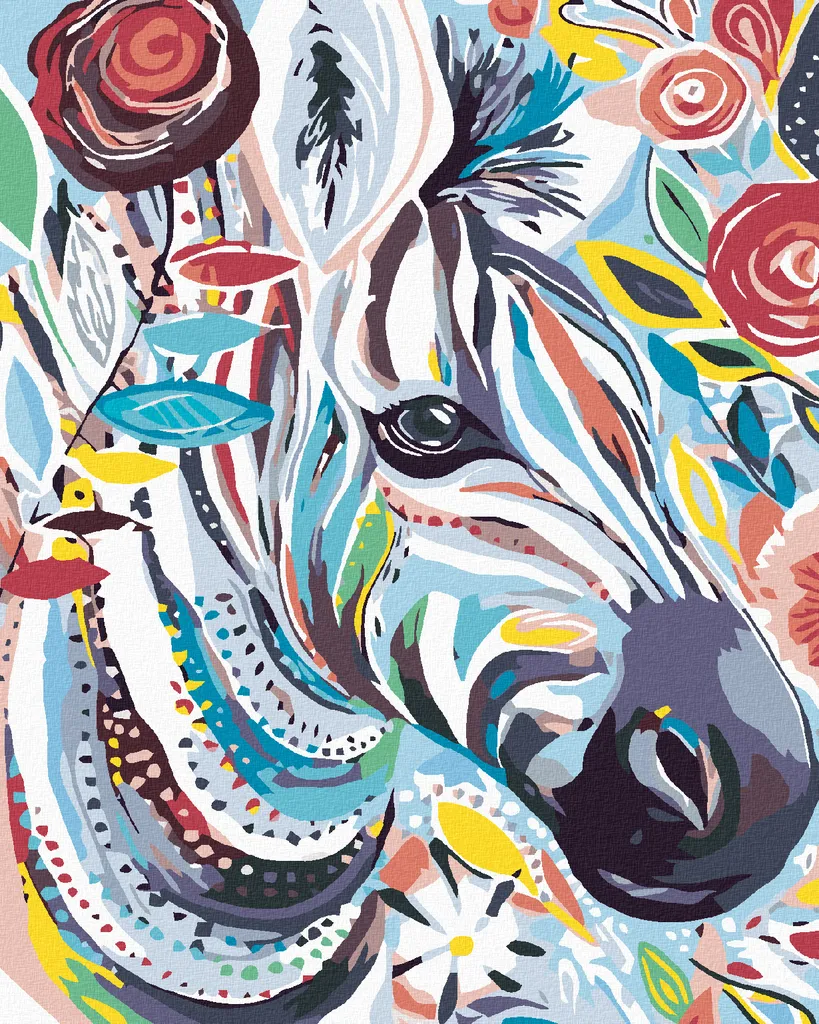 Kit Completo Zuty Diamond Painting Zebra 40x50 Telaio Incluso