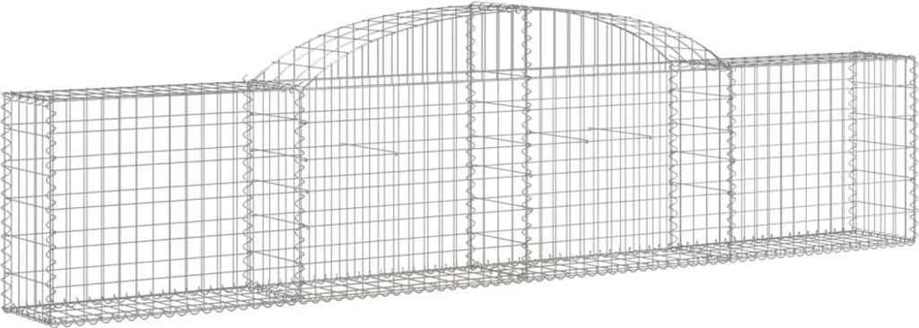 vidaXL Gabion s vysokým obloukem 300x30x60/80 cm Obrázek produktu 