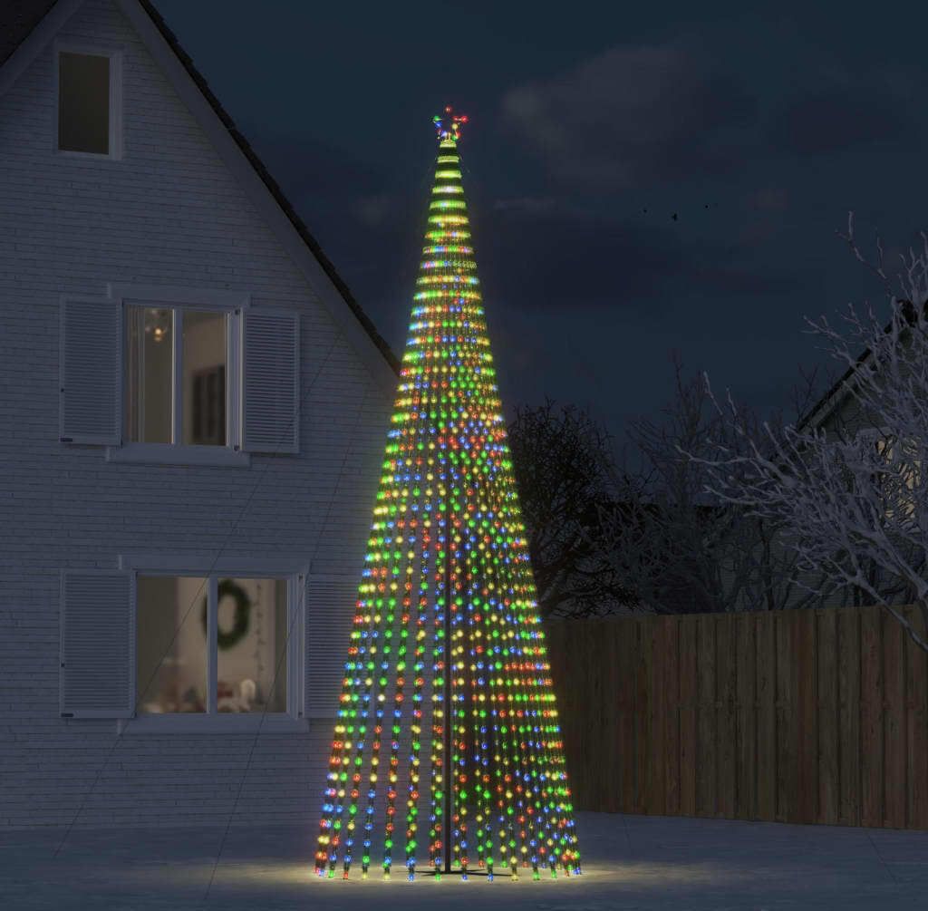Möbel Schlichtes Weihnachtsbaum Kegelform 1544 LEDs Mehrfarbig 500 cm,11,77 Kg
