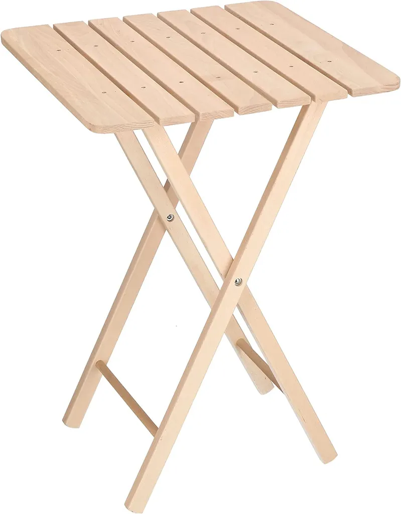 Mobilier de jardin pliable en bois pour gagner de la place en hiver