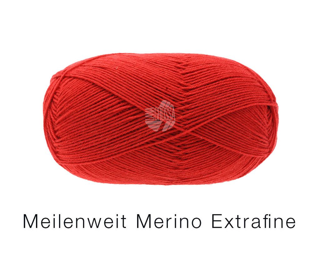 Meilenweit 100 Merino Extrafine Uni 2408 | Rot Produktbild 