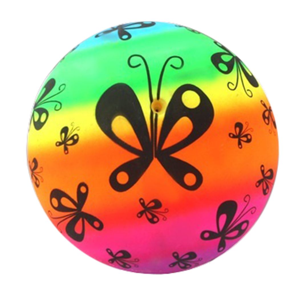 Aufblasbares Wasserball Regenbogen Spielzeugball Strandball PVC Ball Fußball 