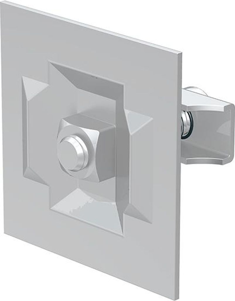 Klemmhalter verzinkt für Röhrenradiatoren 60x60 mm, passend zu RHP-Bohrkonsolen