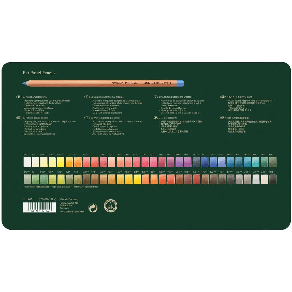 Crayons de couleur Pitt Pastell Faber-Castell mine xl haute densité - 8