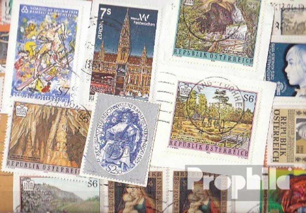 Briefmarken Österreich 100 Gramm Kiloware gestempelt