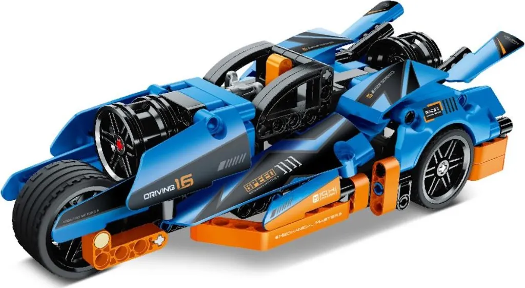 Moto Bleue IM.MASTER 40714 - Blocs de Construction avec Design Aéro