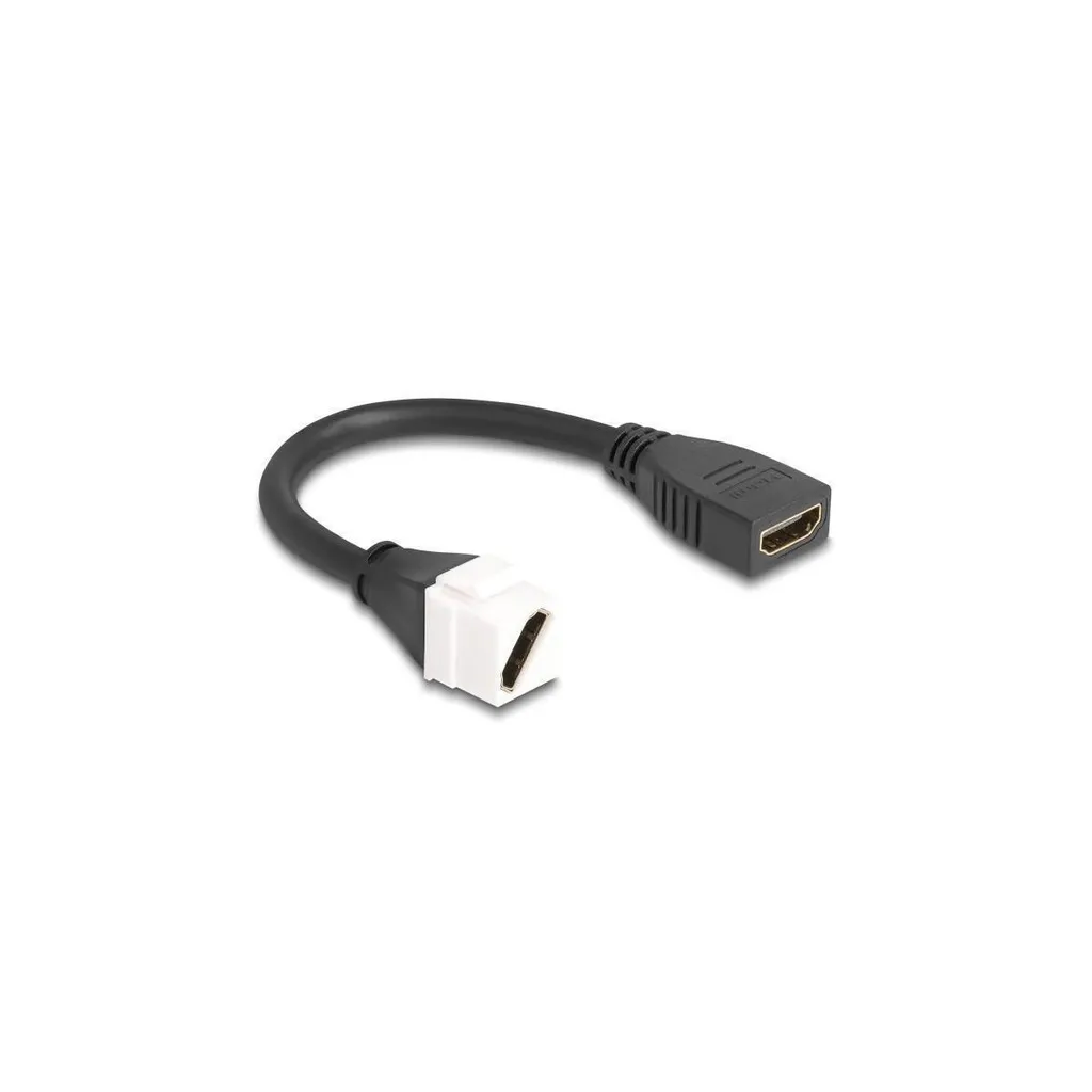 Prolongateur HDMI 8K pour Prise Murale Keystone Câble 20cm Diagonal Delock