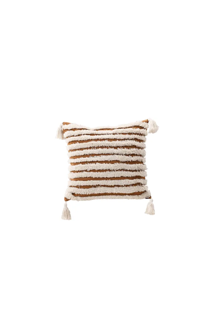Fodera per cuscino Elina 45x45cm marrone.